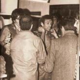 01-04-81 Quini i Helenio Herrera en el vestidor moments avanç de sortir