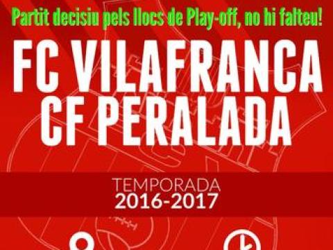 Partit decisiu pels llocs de Play-off, no hi falteu!
