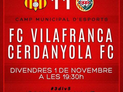 Divendres 1 de Novembre tornem a jugar a casa.