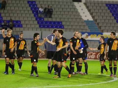 El jugador del FC Vilafranca Antonio Domínguez debuta amb la Selecció Catalana 