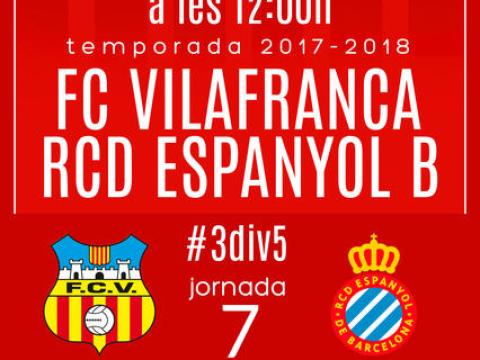 Diumenge ens visita el lider RCD Espanyol "B".