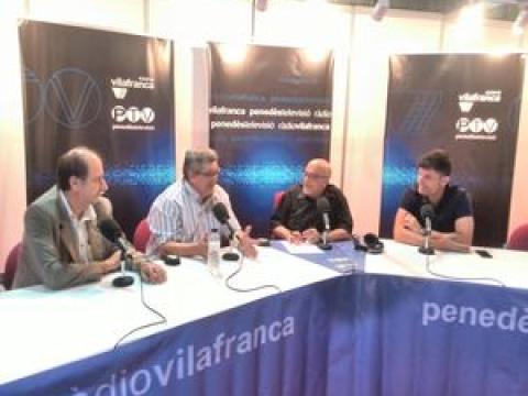 "El FC Vilafranca i el CP Vilafranca amb les FIRES DE MAIG"