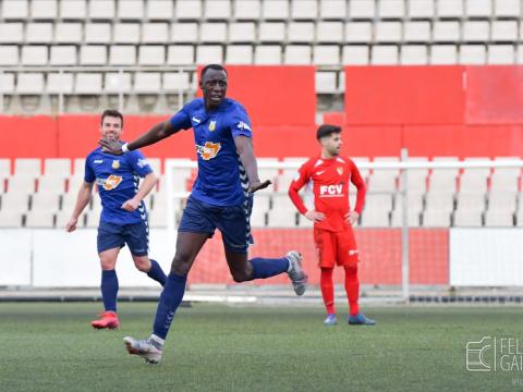 Sanku Jabbie a tres gols de ser el màxim golejador estranger del Vilafranca