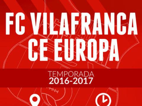 El proper diumenge ens visita el CE Europa.