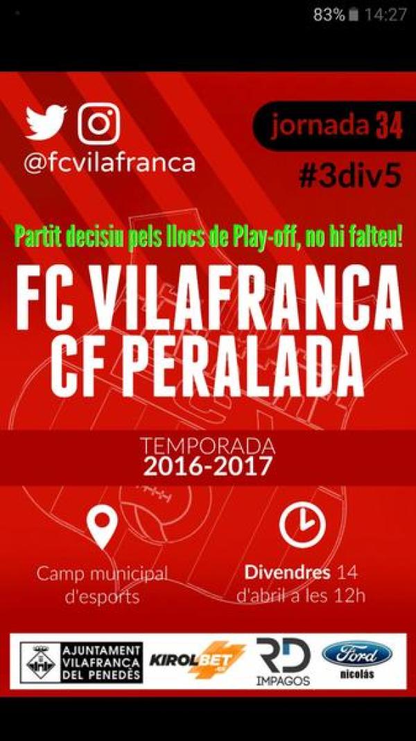 Partit decisiu pels llocs de Play-off, no hi falteu!