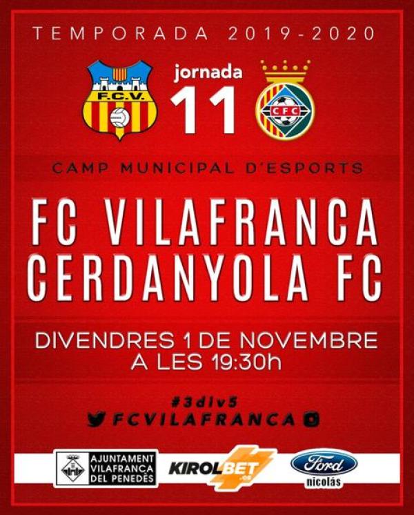Divendres 1 de Novembre tornem a jugar a casa.
