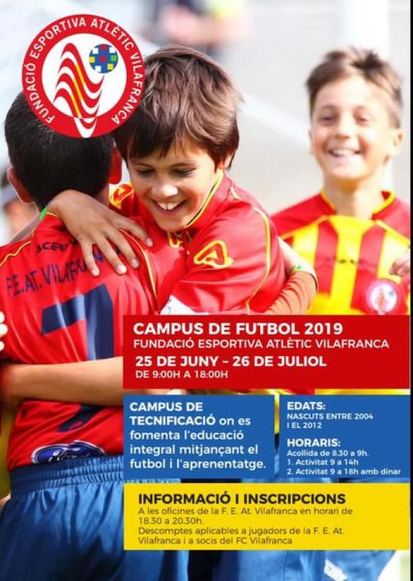 Campus de futbol 2019 - F. E. AT. Vilafranca