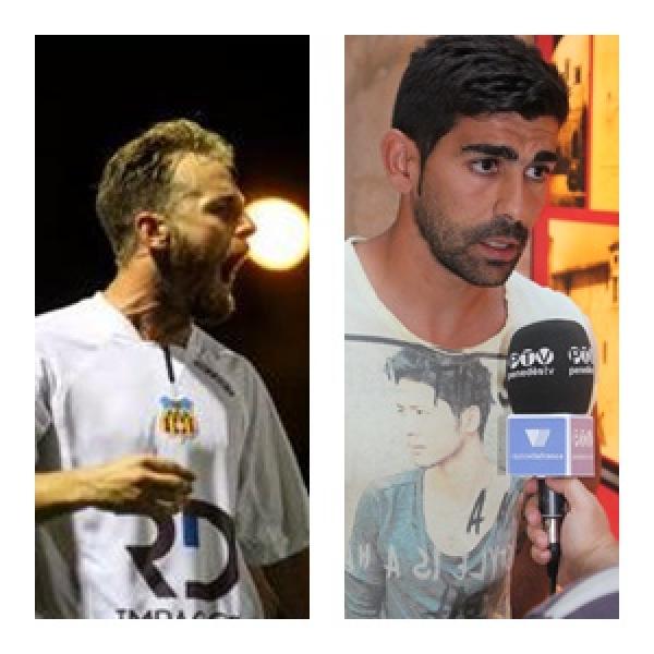 Els jugadors del F. C. Vilafranca Miguel Ramos i Sergi Moreno, convocats amb la Selecció Autonòmica Masculina. 