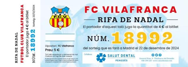 Loteria de NADAL del FC Vilafranca