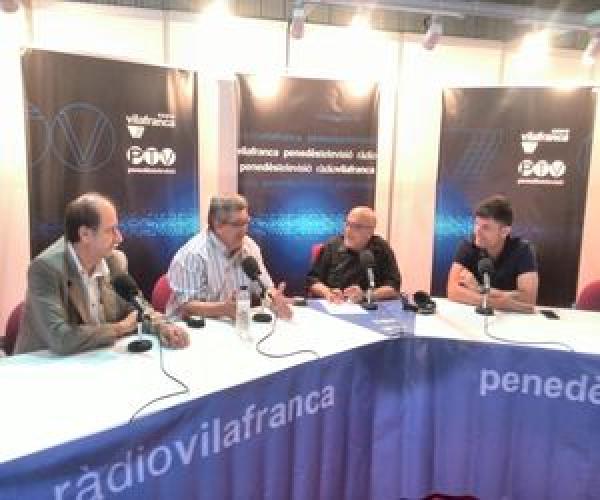 "El FC Vilafranca i el CP Vilafranca amb les FIRES DE MAIG"