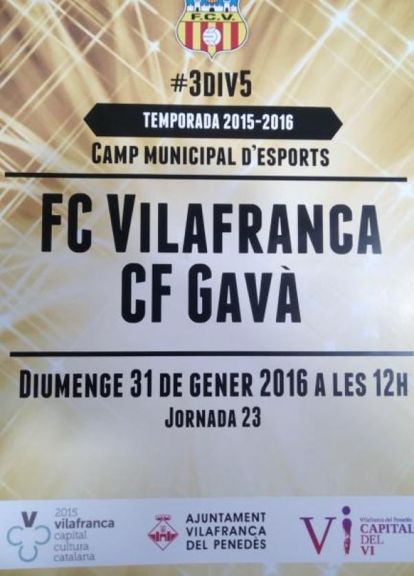El FC Vilafranca intentarà continuar invicte en el 2016.