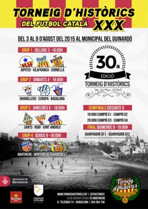 Cartell del Torneig d'Històrics 2015