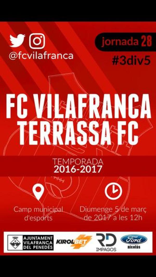 Diumenge interessant partit contra el Terrassa, els jugadors necessiten el vostre suport.