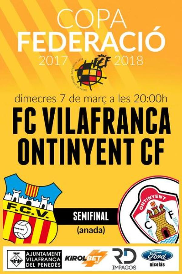 Semifinal Copa Federació FC Vilafranca - CF Ontinyent 2B