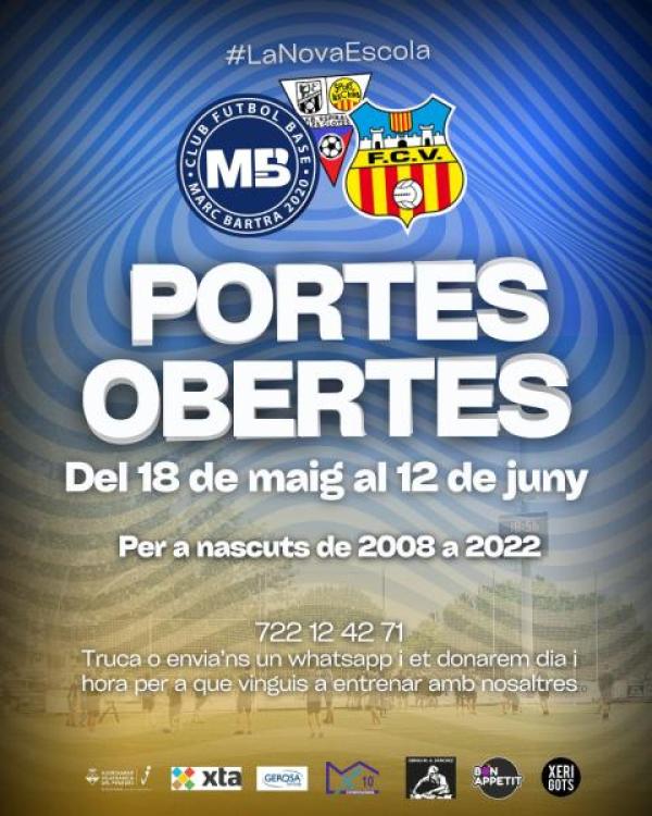 PORTES OBERTES!! DEL 18 DE MAIG AL 12 DE JUNY