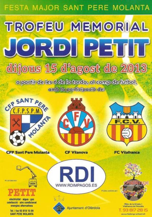 Trofeu memorial Jordi Petit a Sant Pere Molanta